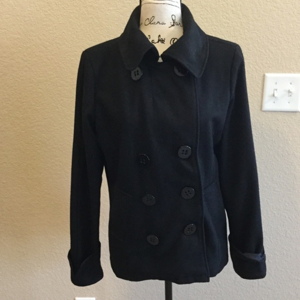 Black pea coat